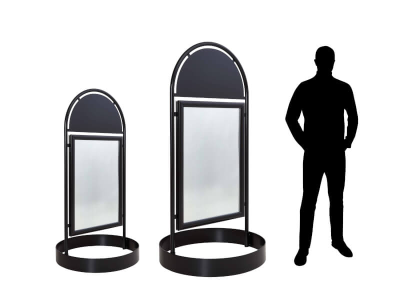 Jämförelse mellan storlekar på City Sign