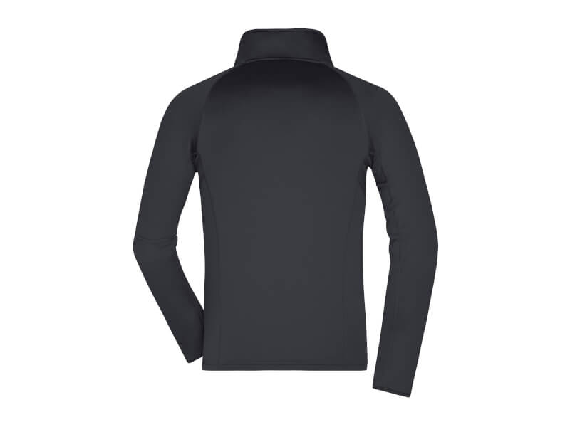 Fleecetröja Stretch Herr - BAKSIDA - Black/Silver