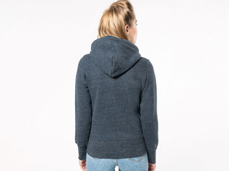Kariban - Ladies' vintage zipped hooded sweatshirt