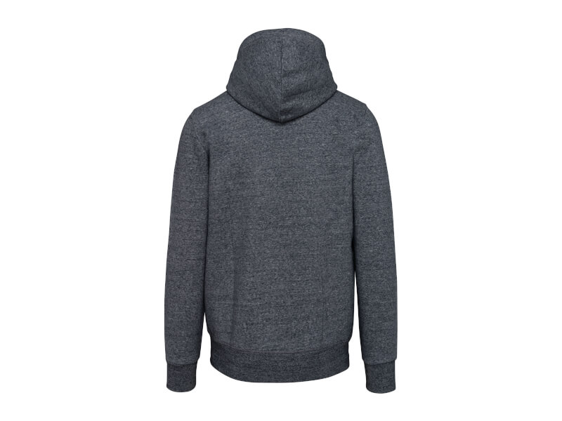 Zip Hoodie Vintage Herr - BAKSIDA - Nightblue Heather