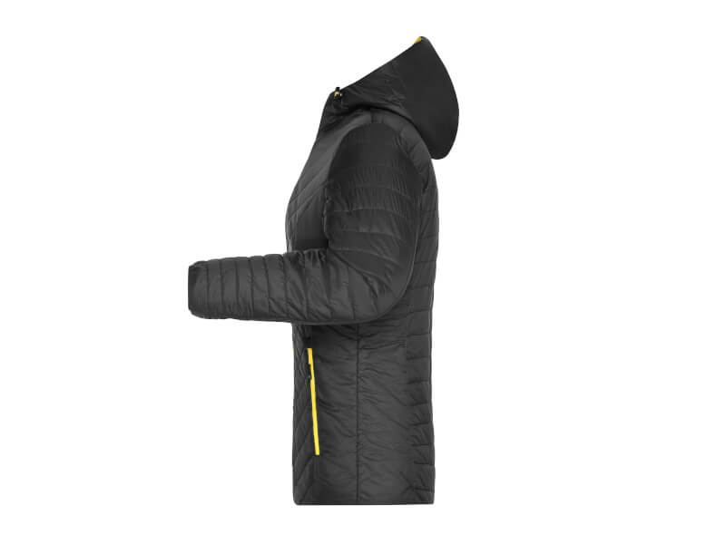 Jacka Lightweight Dam - VÄNSTER ÄRM - Black/Yellow