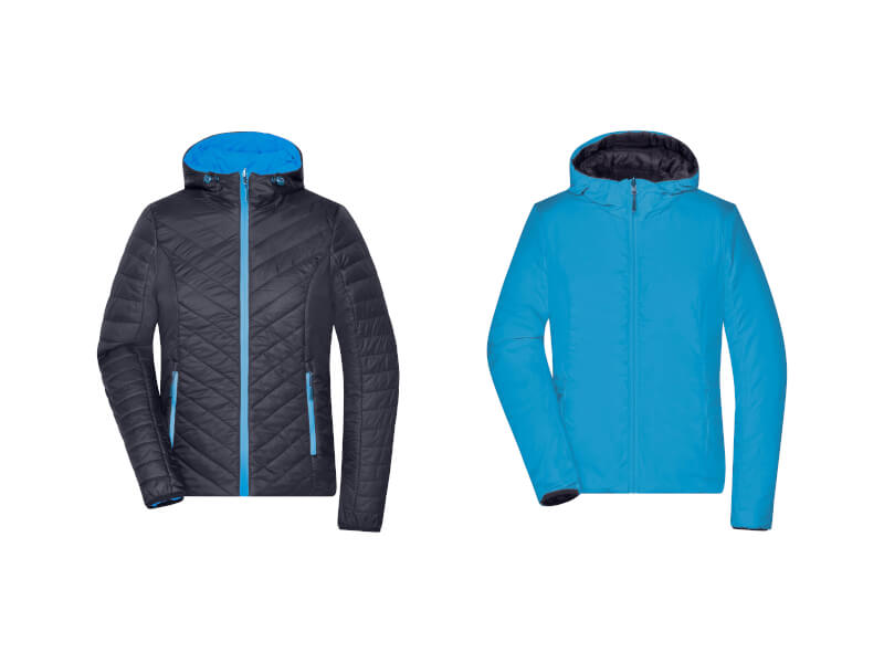 Jacka Lightweight Dam - UTSIDA OCH INSIDA - Navy/Aqua