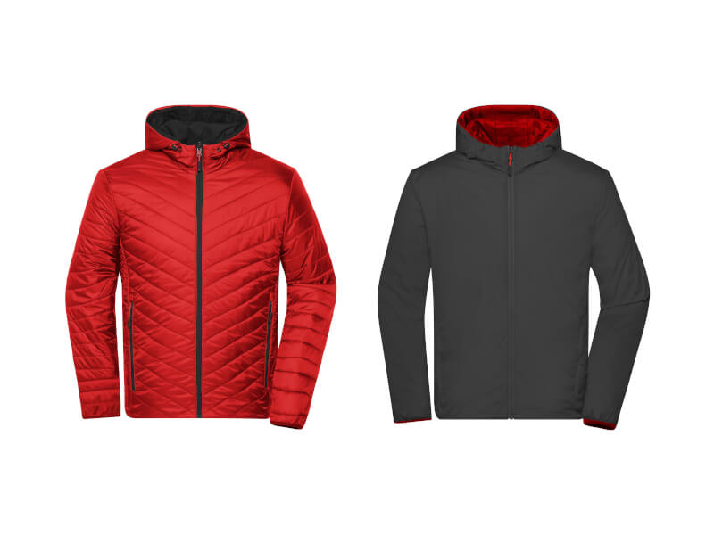 Jacka Lightweight Herr - UTSIDA & INSIDA - Red/Carbon
