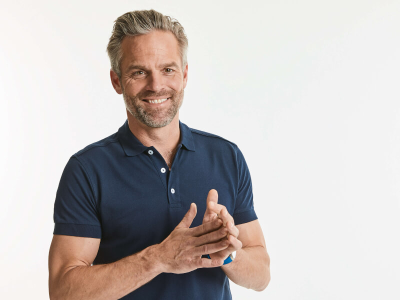 Men’s Fitted Stretch Polo