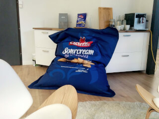 Saccosäck Large med tryck