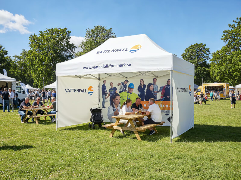 Eventtält PRO 450x300 cm med tryck