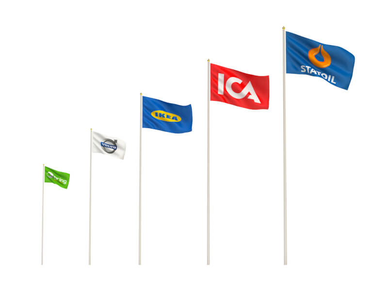 Företagsflagga 200x120 cm