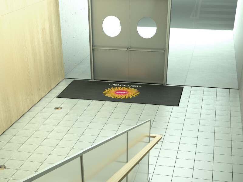 Exempel på logomatta i valfri storlek