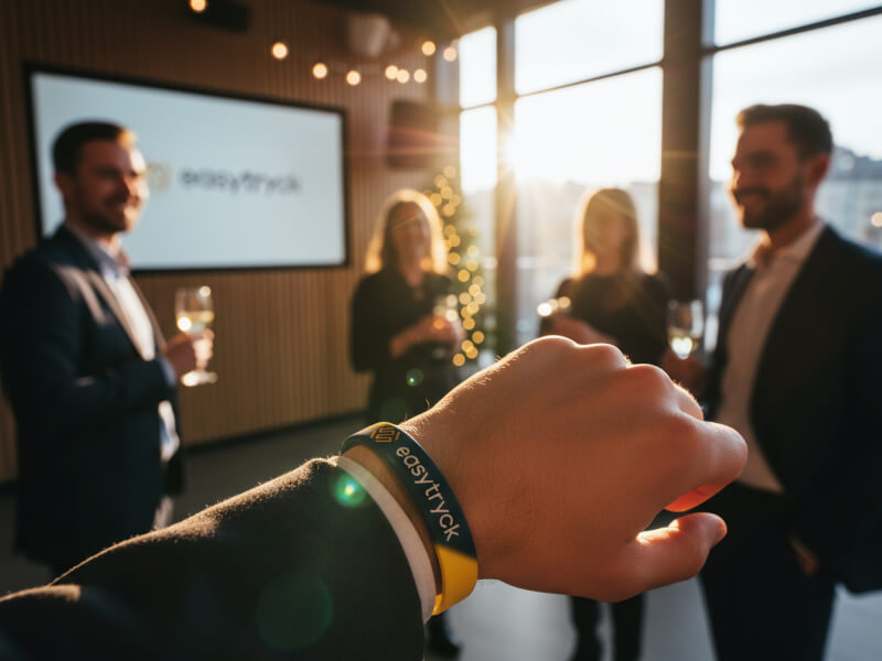 Gummiarmband med tryck