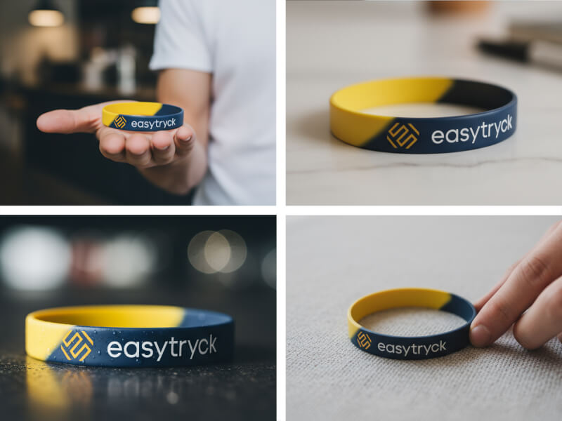 Gummiarmband med tryck