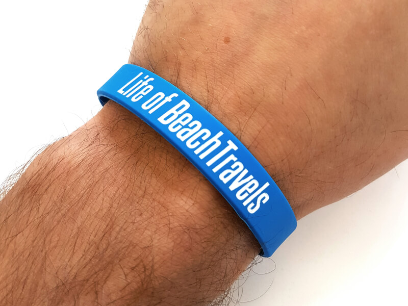 Gummiarmband med tryck