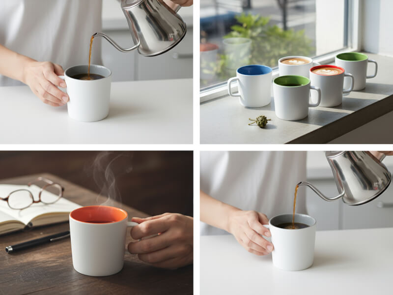 Stengodsmugg Ebba Vit