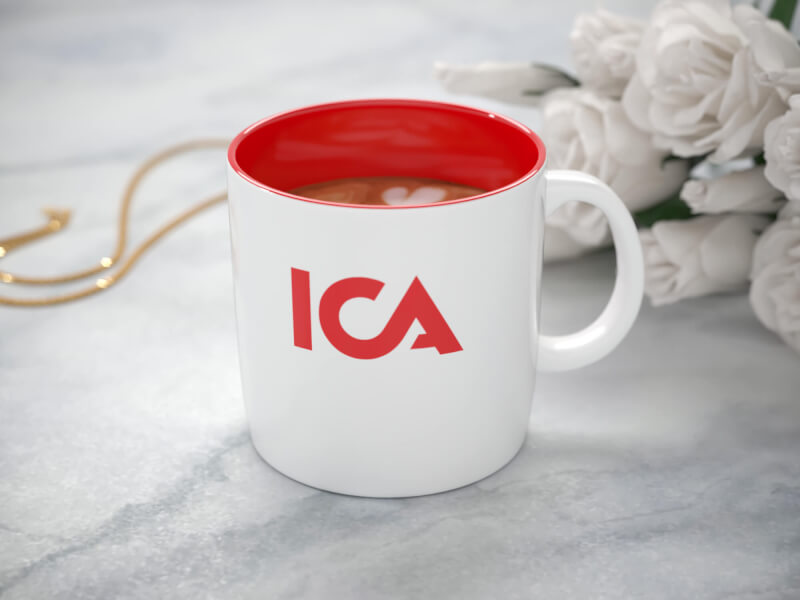 Stengodsmugg Emma Blank Vit