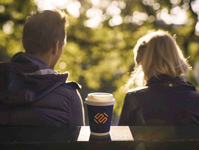 Pappersmuggar med tryck