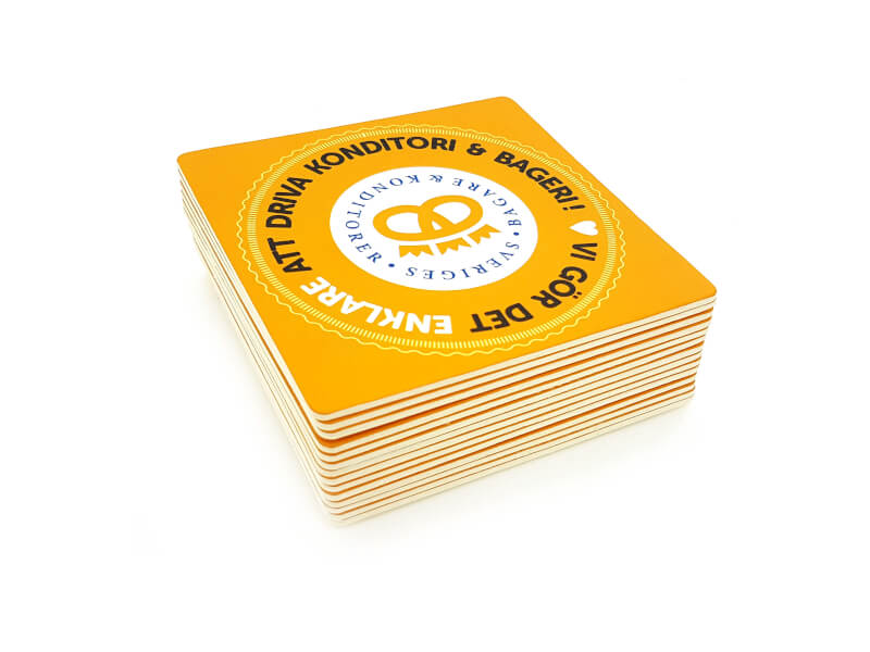 Pappersunderlägg Fyrkant