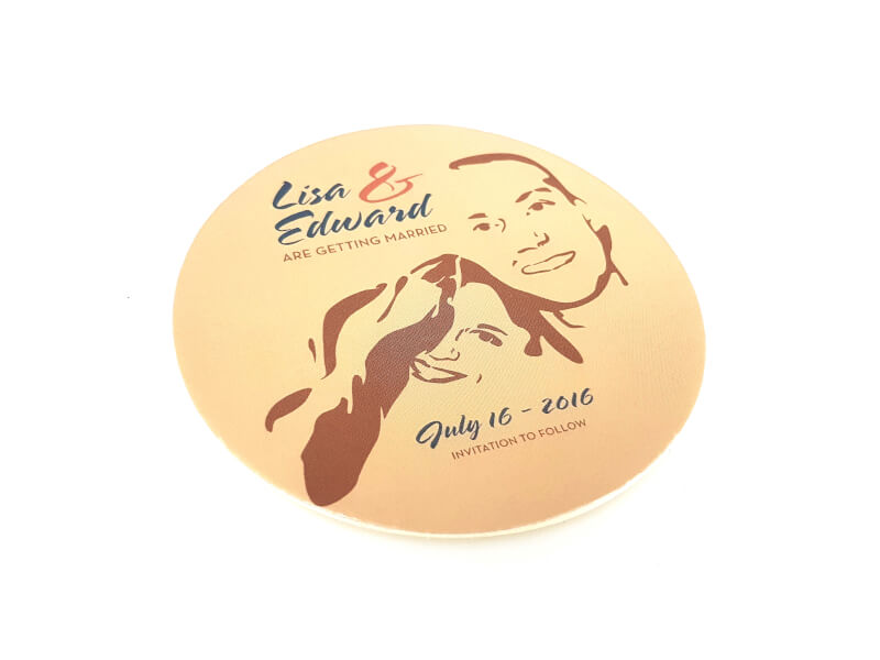 Pappersunderlägg Rund