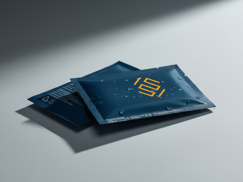 Desinficerande våtservetter med tryck