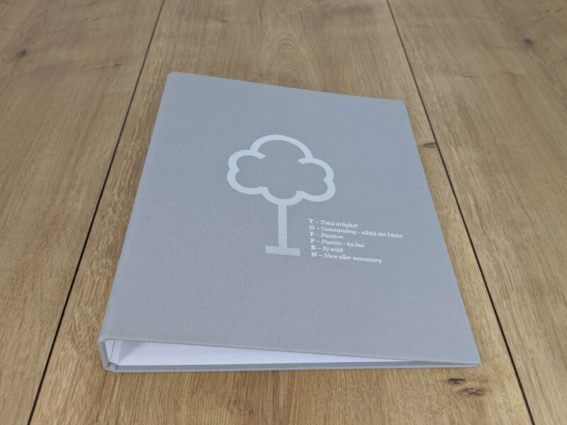 Ringpärm Vävklädd - Referensbild