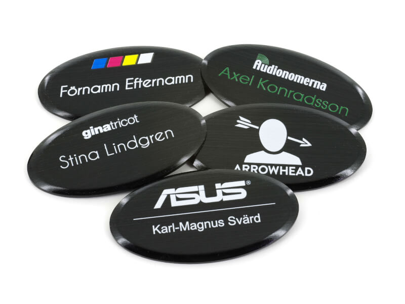 Namnskylt - Rektangel 1 - Svart