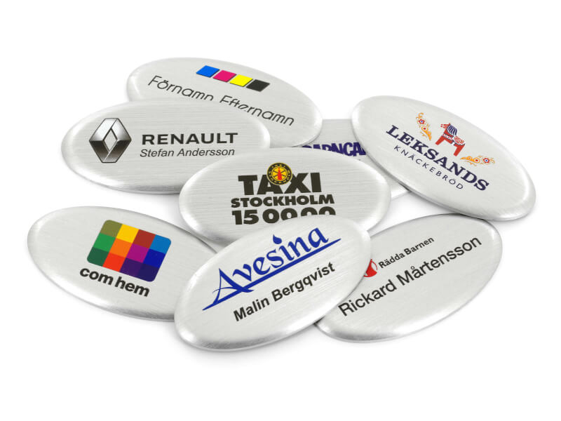 Namnskylt - Rektangel 1 - Silver