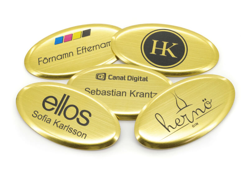 Namnskylt - Rektangel 1 - Guld