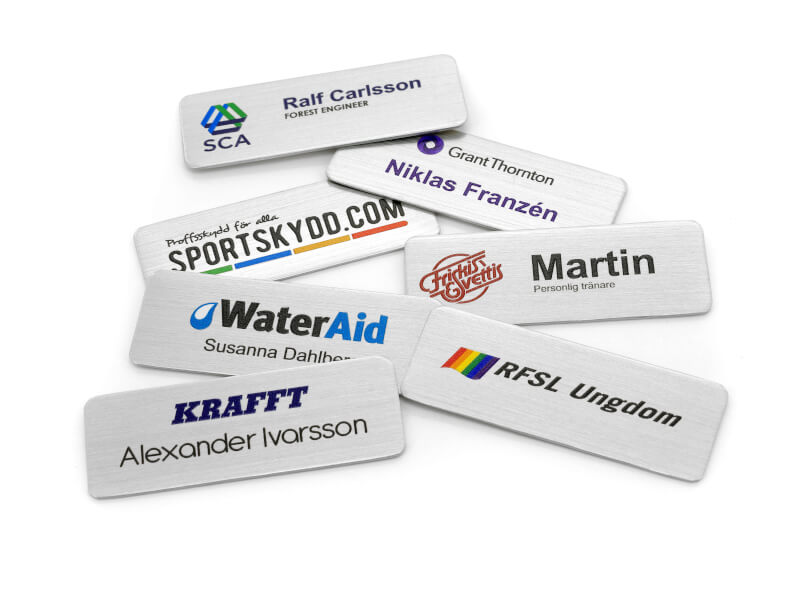 Namnskylt - Rektangel 2 - Silver