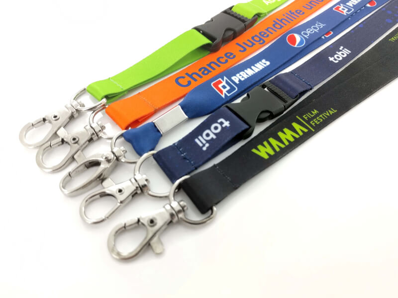 Exempel på Digitaltryckta Nyckelband 15 mm bredd