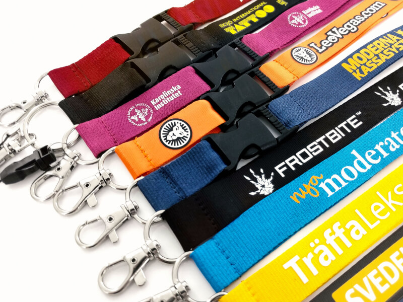 Exempel på Standard Nyckelband 20 mm