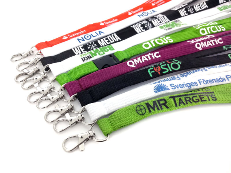 Exempel på Tubvävda Nyckelband 15 mm