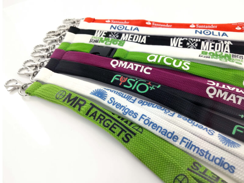 Exempel på Tubvävda Nyckelband 15 mm