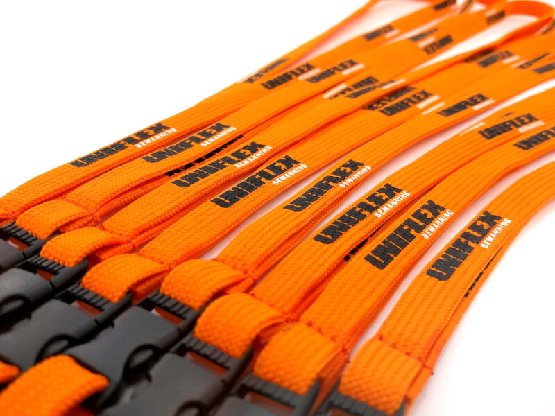 Närbild på Tubvävda Nyckelband 10 mm