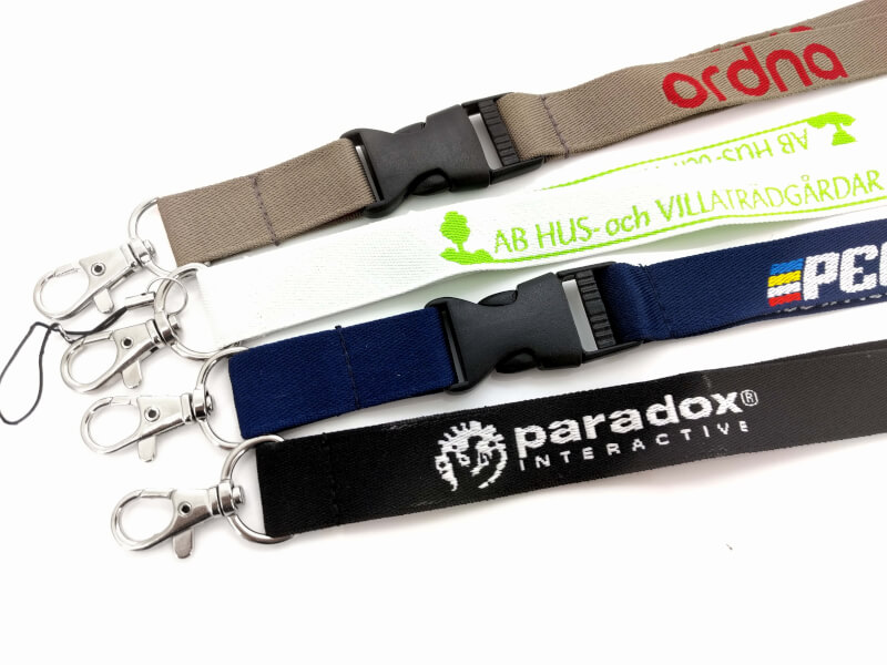 Exempel på Vävda Nyckelband