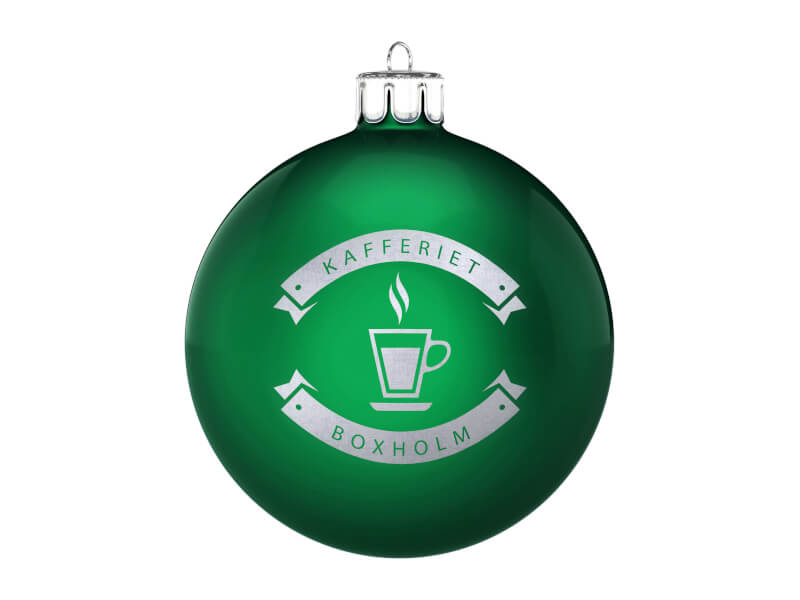 Julgranskula 6 cm med eget tryck / logo