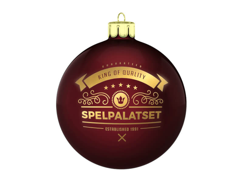 Julgranskula 6 cm med eget tryck / logo