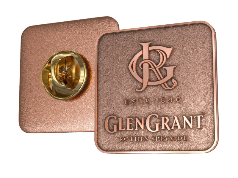 Gjutna pins Kvadratiska