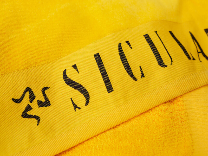 Handduk med bård - Exempel