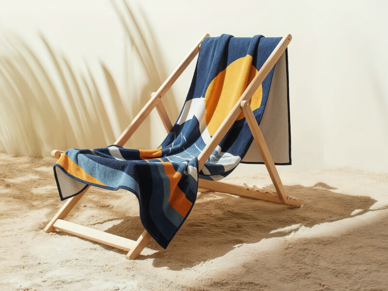 Fototryckt velourhandduk