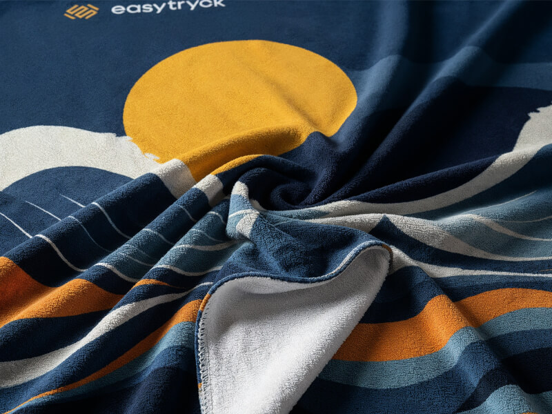 Fototryckt velourhandduk