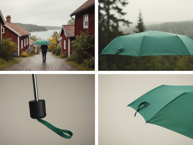 21,5" 3-sektions Paraply