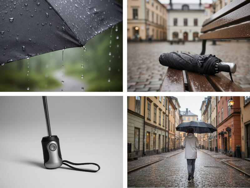 21,5" Automatiskt Paraply