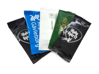 Våtservetter med tryck