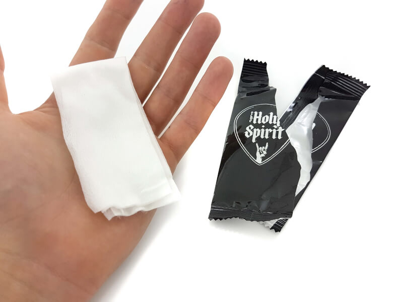 Våtservetter med tryck