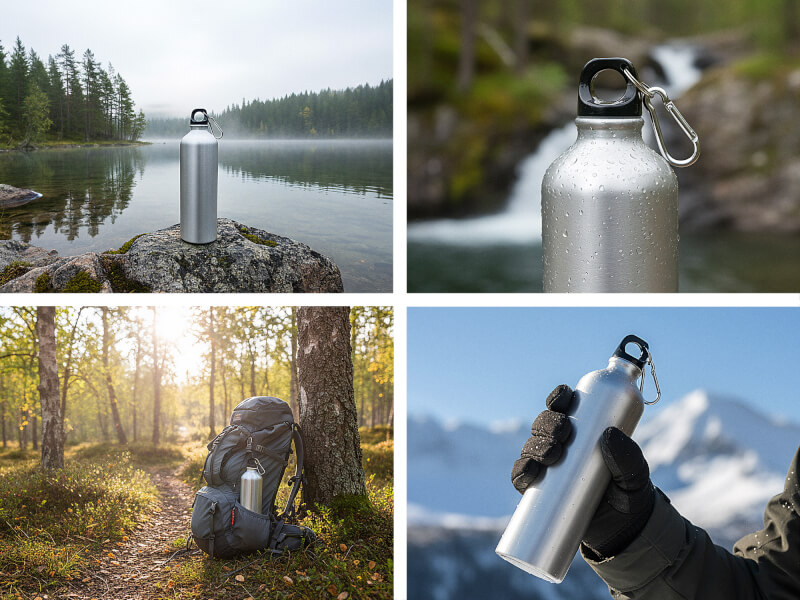 Billig Metallflaska XL