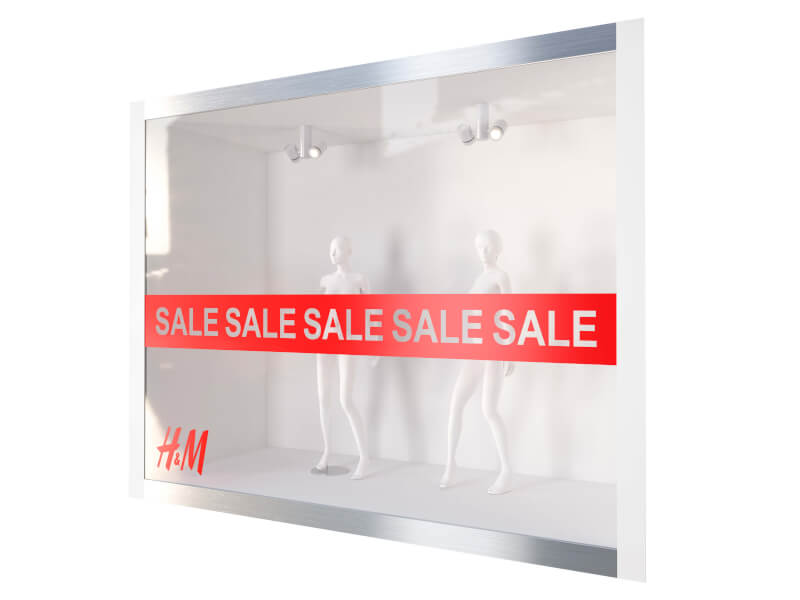 Fönsterdekal utskuren vinyl