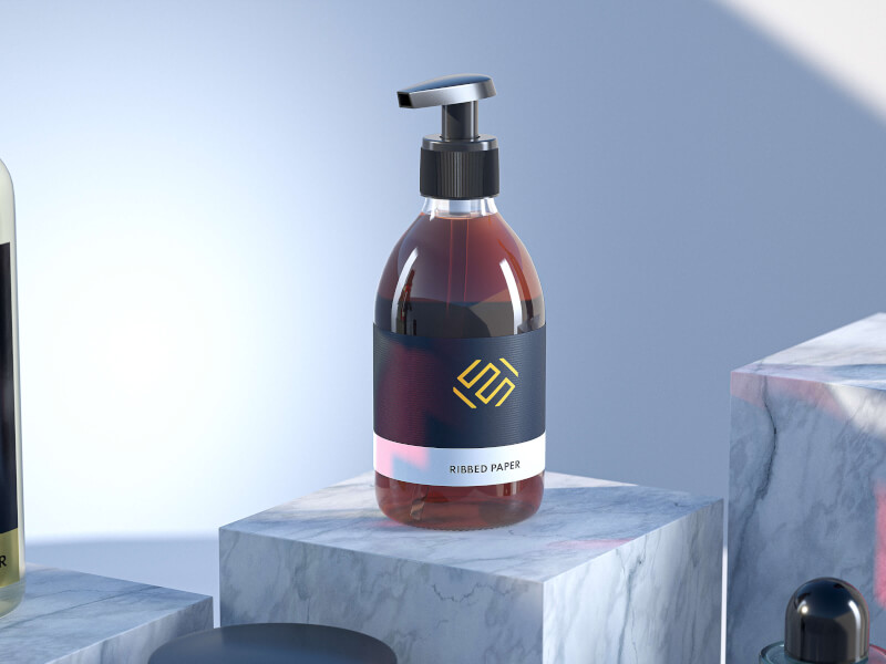 Etikett på Rulle - Ribbat papper