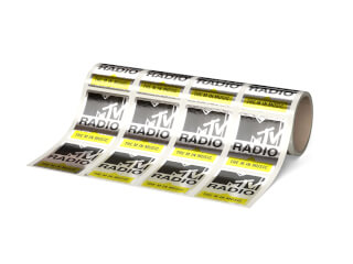 Etiketter Rulle Silver