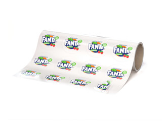 Etikett Rulle Transparent