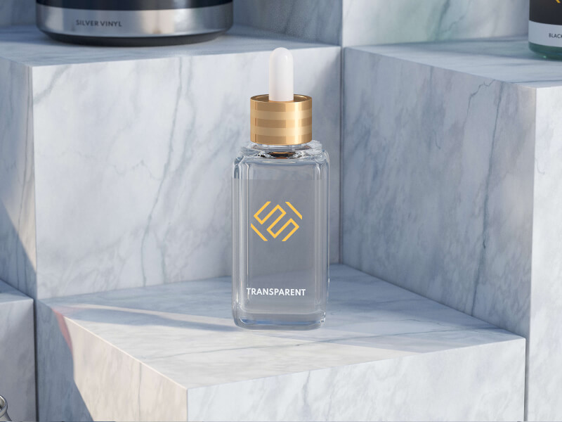 Etikett Rulle Transparent med tryck