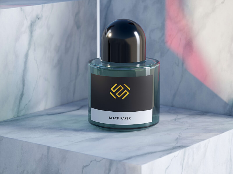 Etiketter Rulle Svart Papper