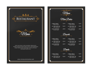 Menyblad A4 - Referensbild